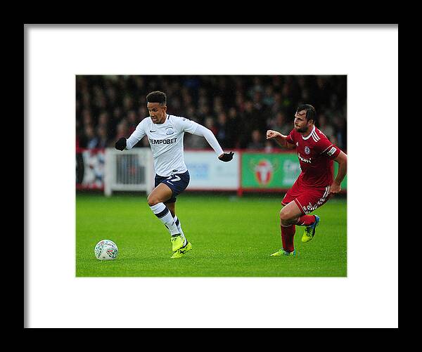 England Framed Print featuring the photograph Accrington Stanley v Preston North End - Carabao Cup First Round #5 by Kevin Barnes - CameraSport