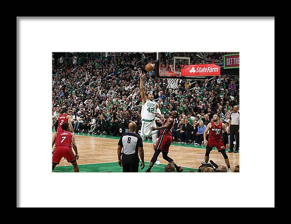 Playoffs Framed Print featuring the photograph Al Horford #5 by Nathaniel S. Butler