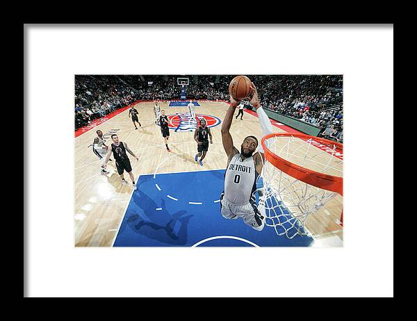 Nba Pro Basketball Framed Print featuring the photograph Andre Drummond by Brian Sevald