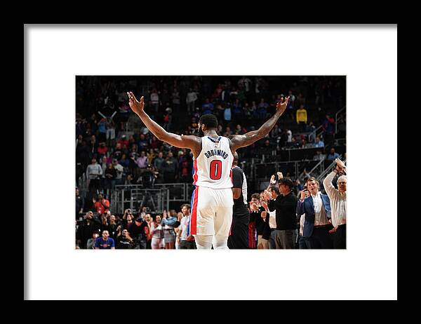 Nba Pro Basketball Framed Print featuring the photograph Andre Drummond by Chris Schwegler