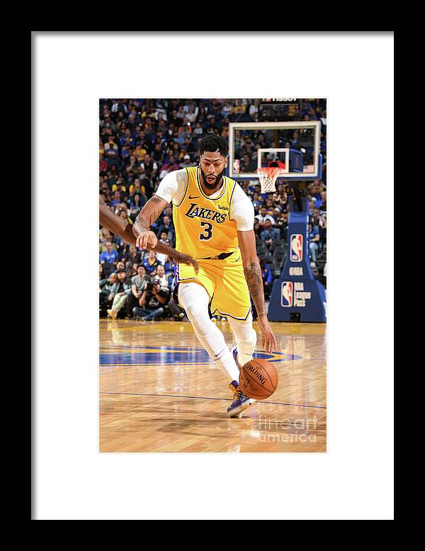 Anthony Davis Framed Print featuring the photograph Anthony Davis by Andrew D. Bernstein