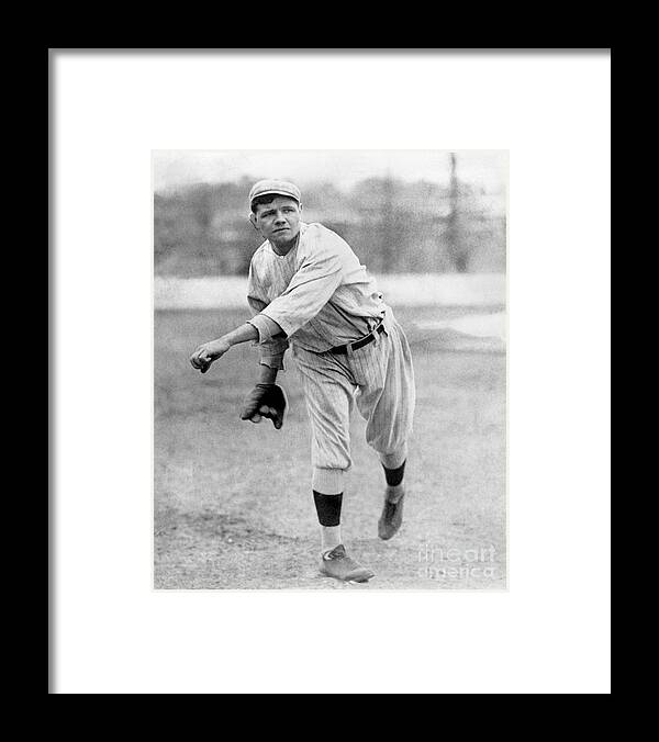 People Framed Print featuring the photograph Babe Ruth by National Baseball Hall Of Fame Library