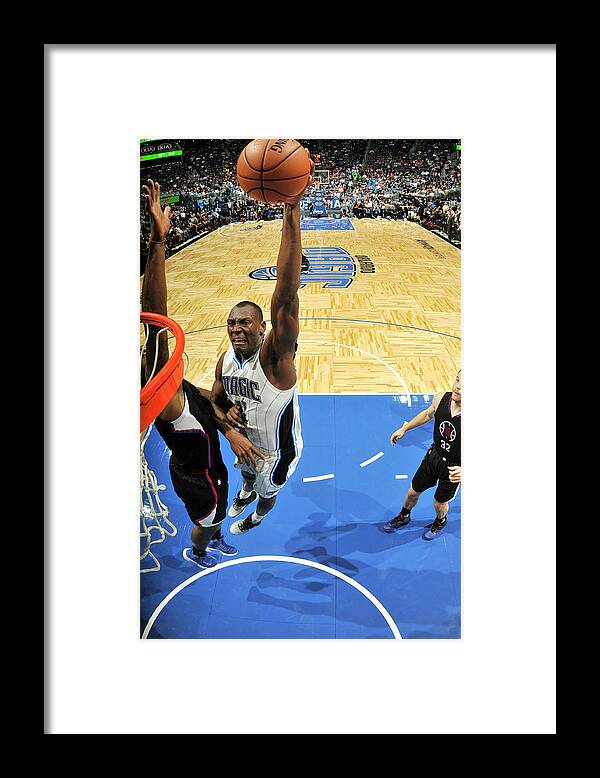 Nba Pro Basketball Framed Print featuring the photograph Bismack Biyombo by Fernando Medina