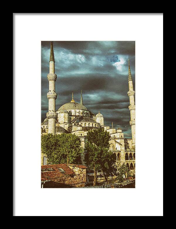 Ahmet Framed Print featuring the photograph Blue Mosque #5 by Steve Estvanik