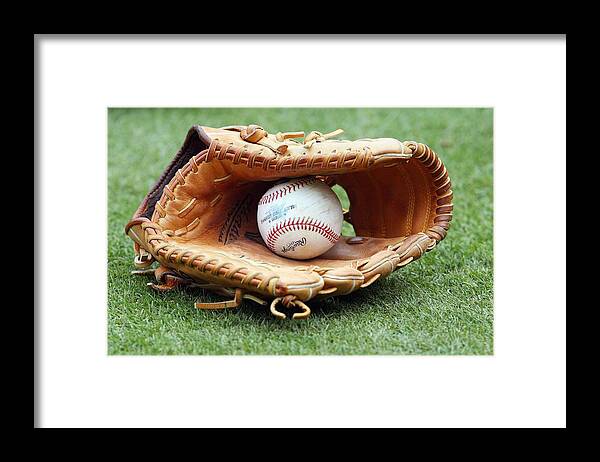 American League Baseball Framed Print featuring the photograph Boston Red Sox v Texas Rangers #5 by Ronald Martinez