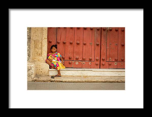Cartagena Framed Print featuring the photograph Cartagena Bolivar Colombia #5 by Tristan Quevilly