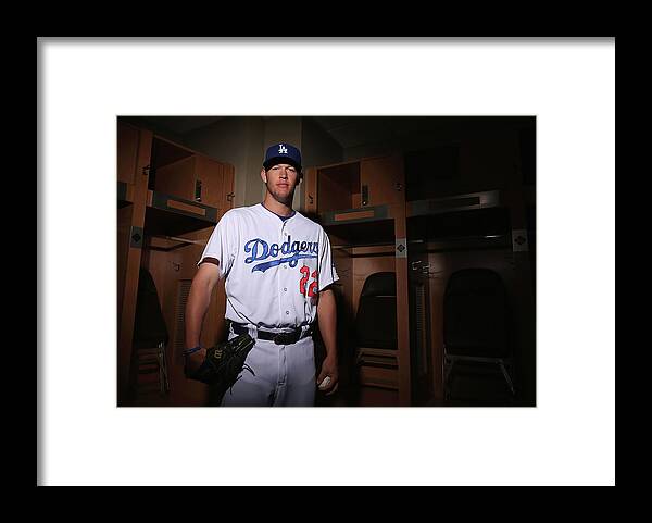 Media Day Framed Print featuring the photograph Clayton Kershaw by Christian Petersen