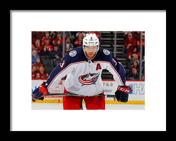 National Hockey League Framed Print featuring the photograph Columbus Blue Jackets v New Jersey Devils #5 by Jim McIsaac
