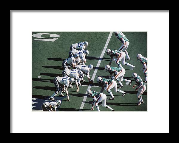 Miami Dolphins Framed Print featuring the photograph Cowboys v Dolphins #5 by Focus On Sport