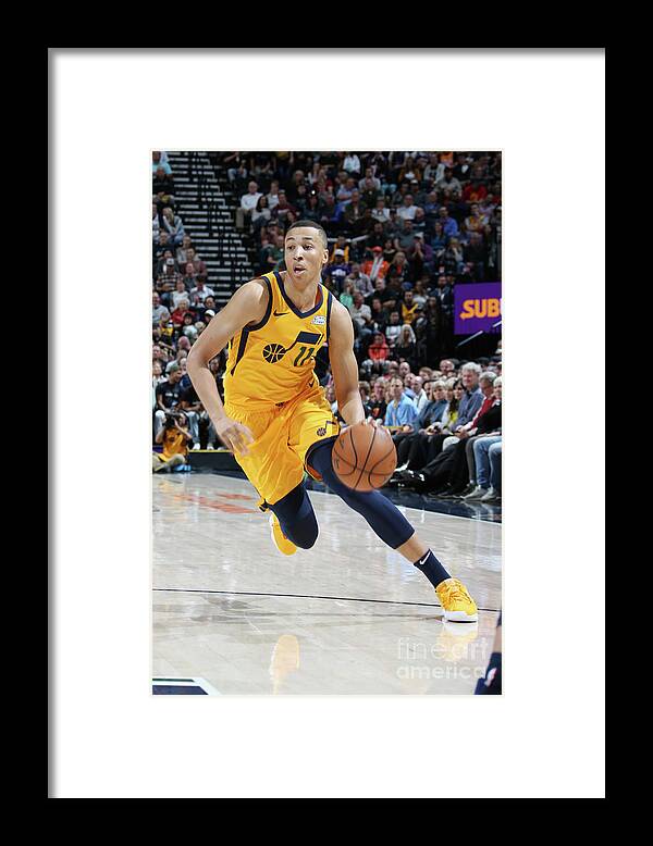 Nba Pro Basketball Framed Print featuring the photograph Dante Exum by Melissa Majchrzak