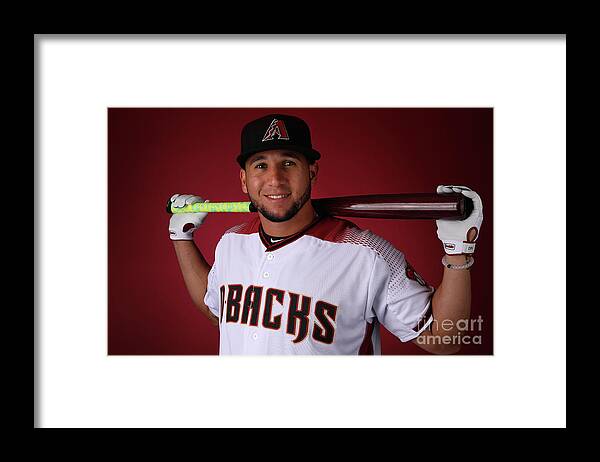 Media Day Framed Print featuring the photograph David Peralta #5 by Christian Petersen