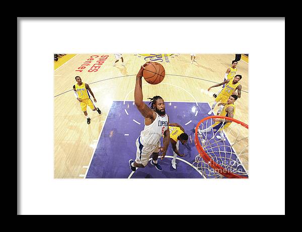 Nba Pro Basketball Framed Print featuring the photograph Deandre Jordan by Andrew D. Bernstein