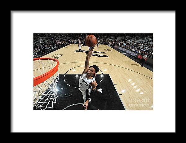 Playoffs Framed Print featuring the photograph Dejounte Murray by Mark Sobhani