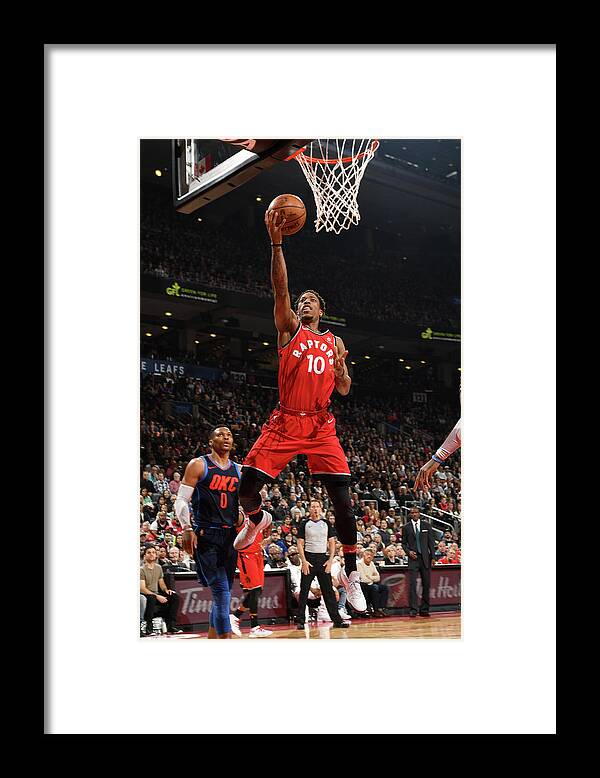 Nba Pro Basketball Framed Print featuring the photograph Demar Derozan by Ron Turenne