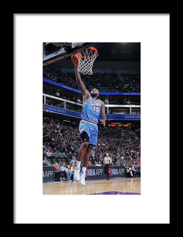 Demarcus Cousins Framed Print featuring the photograph Demarcus Cousins by Rocky Widner