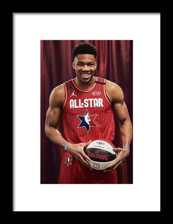 Nba Pro Basketball Framed Print featuring the photograph Giannis Antetokounmpo by Jennifer Pottheiser