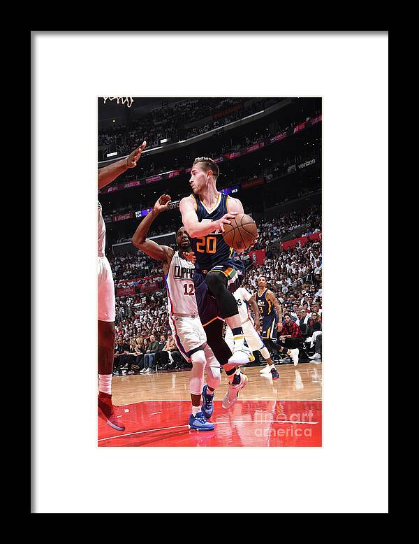 Playoffs Framed Print featuring the photograph Gordon Hayward by Andrew D. Bernstein