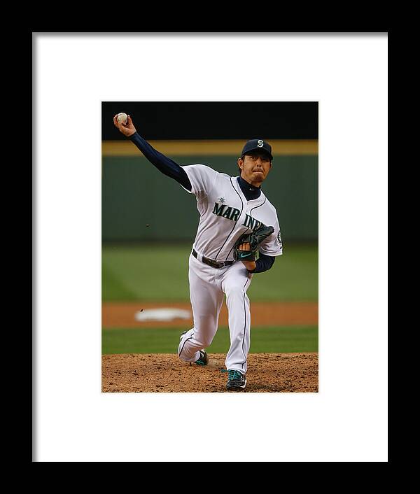 Hisashi Iwakuma Framed Print featuring the photograph Hisashi Iwakuma #5 by Otto Greule Jr