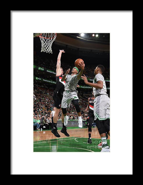 Nba Pro Basketball Framed Print featuring the photograph Isaiah Thomas by Brian Babineau
