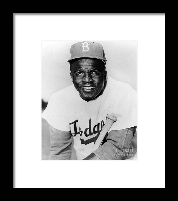 People Framed Print featuring the photograph Jackie Robinson by National Baseball Hall Of Fame Library
