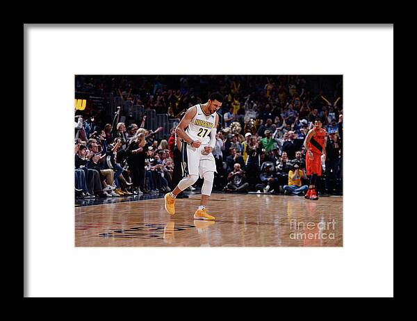 Nba Pro Basketball Framed Print featuring the photograph Jamal Murray by Bart Young
