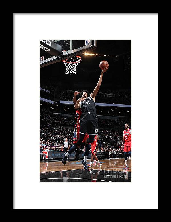 Jarrett Allen Framed Print featuring the photograph Jarrett Allen #5 by Nathaniel S. Butler