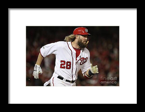 American League Baseball Framed Print featuring the photograph Jayson Werth #5 by Patrick Smith