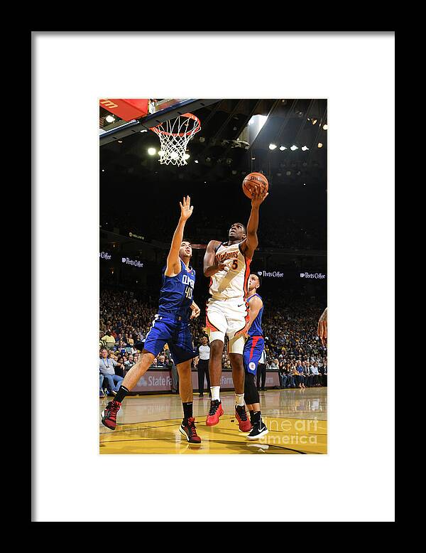 Nba Pro Basketball Framed Print featuring the photograph Kevon Looney by Noah Graham