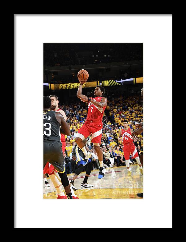 Kyle Lowry Framed Print featuring the photograph Kyle Lowry by Andrew D. Bernstein