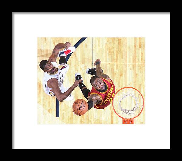 Smoothie King Center Framed Print featuring the photograph Lebron James by Layne Murdoch