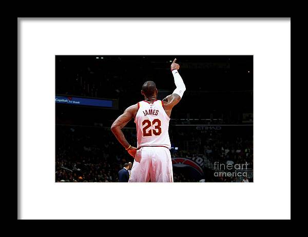 Lebron James Framed Print featuring the photograph Lebron James by Ned Dishman