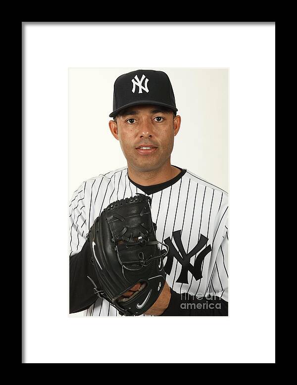 Media Day Framed Print featuring the photograph Mariano Rivera by Nick Laham