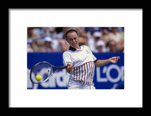 Tennis Framed Print featuring the photograph Martina Hingis #5 by Ezra Shaw