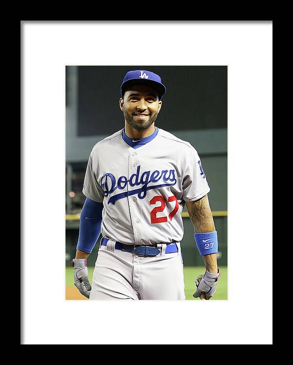 Los Angeles Dodgers Framed Print featuring the photograph Matt Kemp by Christian Petersen