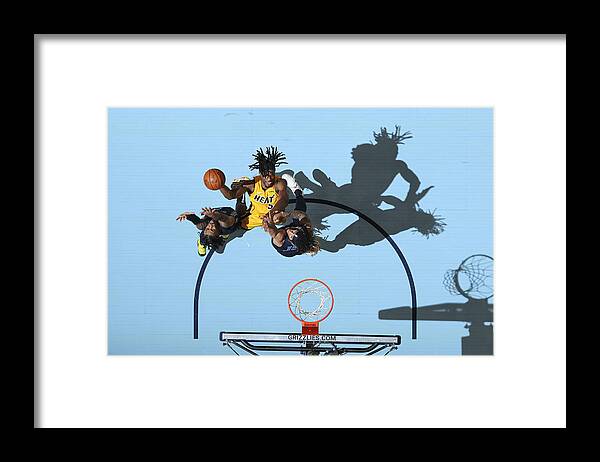 Precious Achiuwa Framed Print featuring the photograph Miami Heat v Memphis Grizzlies by Joe Murphy