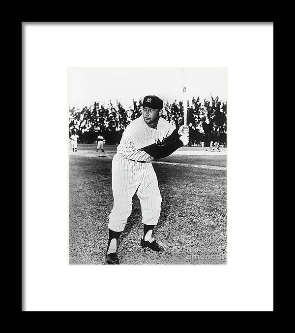 American League Baseball Framed Print featuring the photograph Mickey Mantle by National Baseball Hall Of Fame Library