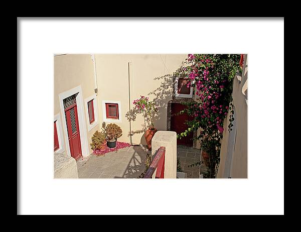 Oia Framed Print featuring the photograph Oia - Santorini, Greece #5 by Richard Krebs