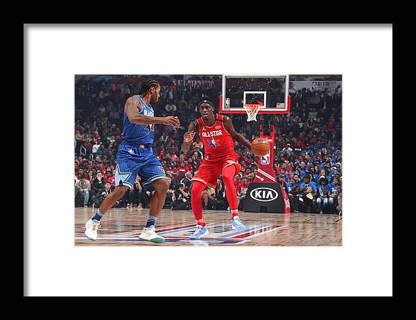 Nba Pro Basketball Framed Print featuring the photograph Pascal Siakam by Nathaniel S. Butler