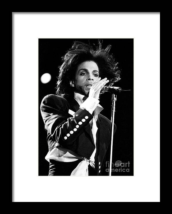 Singer Framed Print featuring the photograph Prince #5 by Concert Photos