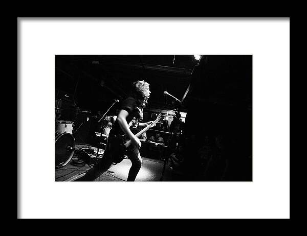 Rock Framed Print featuring the photograph Reba Meyers of Code Orange on stage #2 by Eldon McGraw