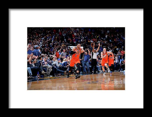 Nba Pro Basketball Framed Print featuring the photograph Russell Westbrook by Bart Young