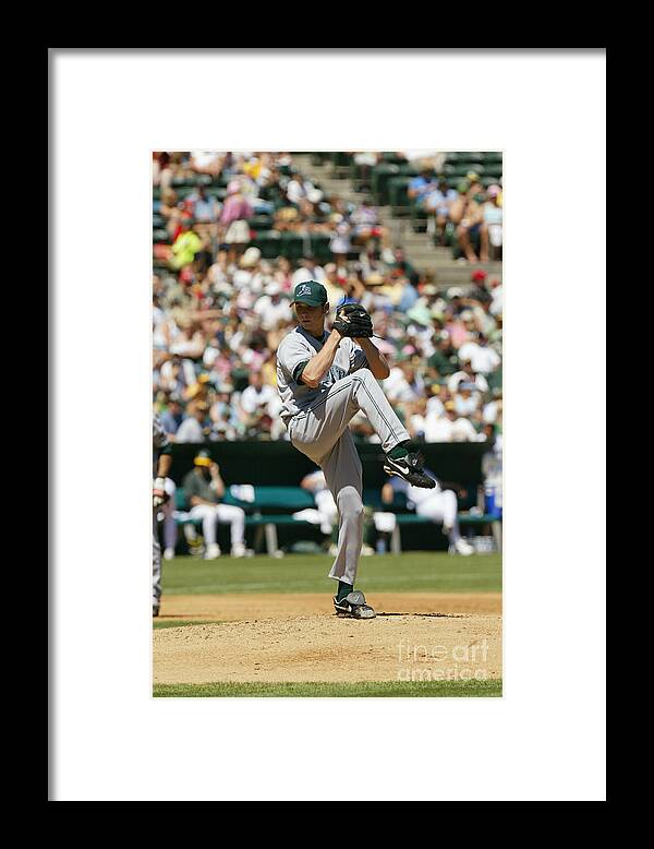 American League Baseball Framed Print featuring the photograph Scott Kazmir by Don Smith