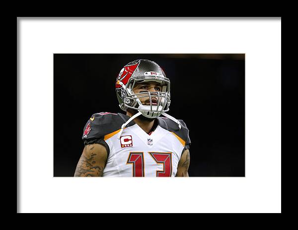 People Framed Print featuring the photograph Tampa Bay Buccaneers v New Orleans Saints #5 by Jonathan Bachman