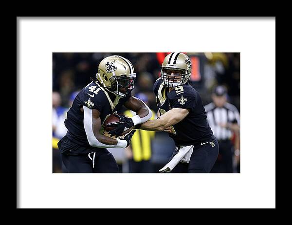 Playoffs Framed Print featuring the photograph Wild Card Round - Carolina Panthers v New Orleans Saints #5 by Jonathan Bachman