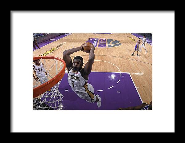 Zion Williamson Framed Print featuring the photograph Zion Williamson #5 by Rocky Widner