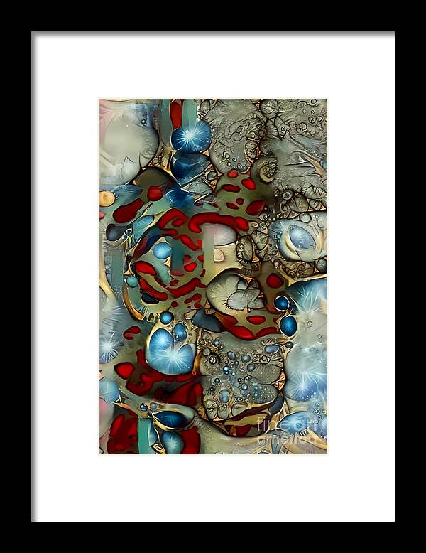 Contemporary Art Framed Print featuring the digital art 50 by Jeremiah Ray