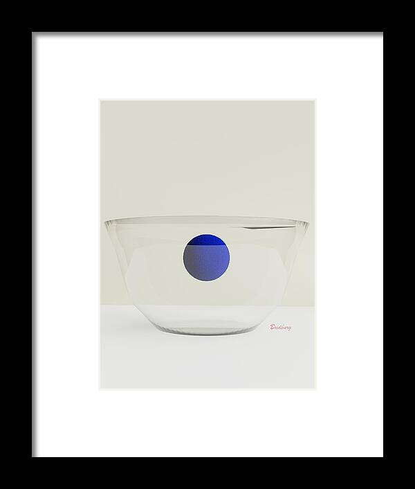 Nft Framed Print featuring the digital art 501 Bowl by David Bridburg