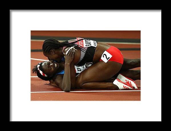 Celebration Framed Print featuring the photograph 16th IAAF World Athletics Championships London 2017 - Day Three #53 by Patrick Smith