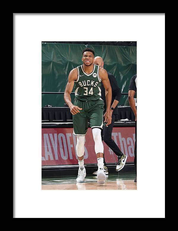 Giannis Antetokounmpo Framed Print featuring the photograph Giannis Antetokounmpo by Gary Dineen