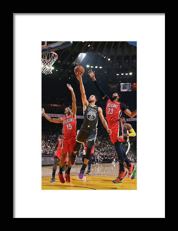 Stephen Curry Framed Print featuring the photograph Stephen Curry #53 by Noah Graham